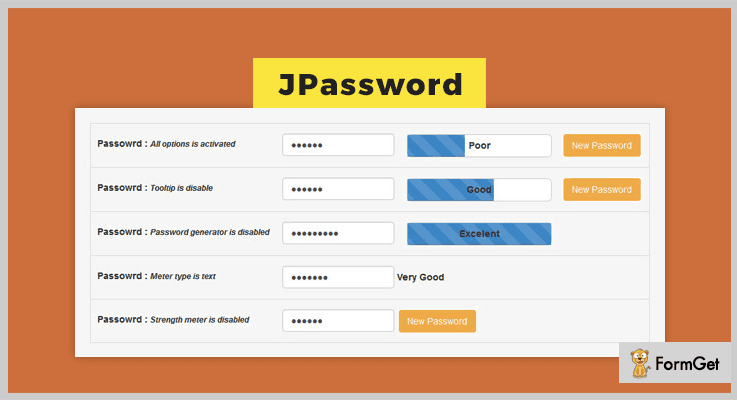 JPassword jQuery Password Strength Plugin