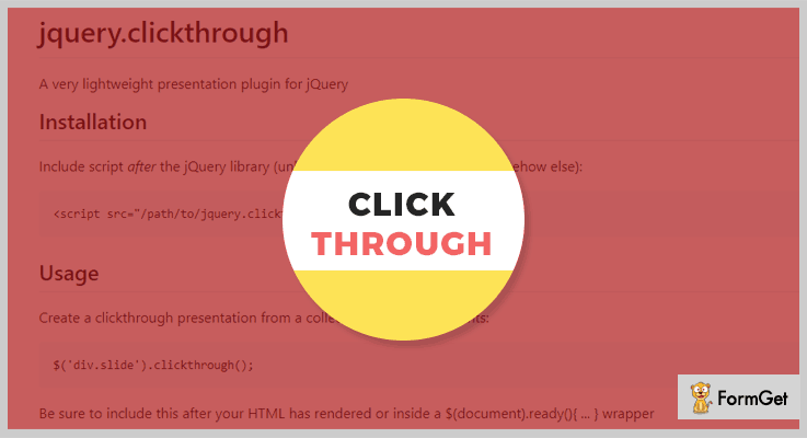 jQuery Clickthrough jQuery Presentation Slides Plugin