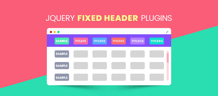 jQuery Fixed Header Plugins
