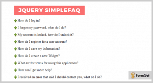 4+ Best FAQ jQuery Plugins 2022 (Free and Paid) | FormGet