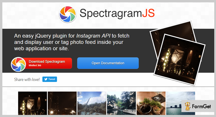 SpectragramJS nstagram jQuery Plugin