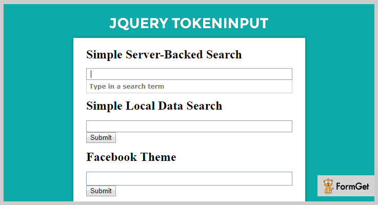 jQuery Tokeninput jQuery Typing Plugins