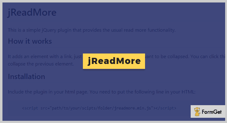 jReadMore Read More jQuery Plugin