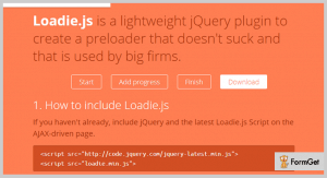 5+ Top jQuery Preloader Plugins (Free and Paid) |FormGet