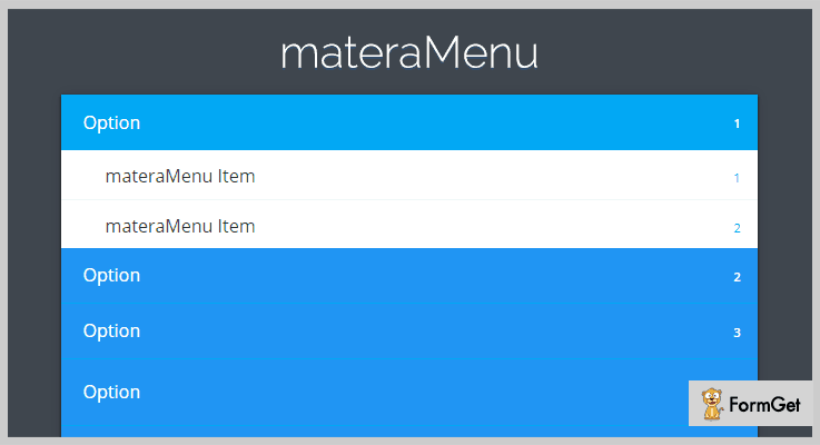 Materamenu Material Design jQuery Plugin