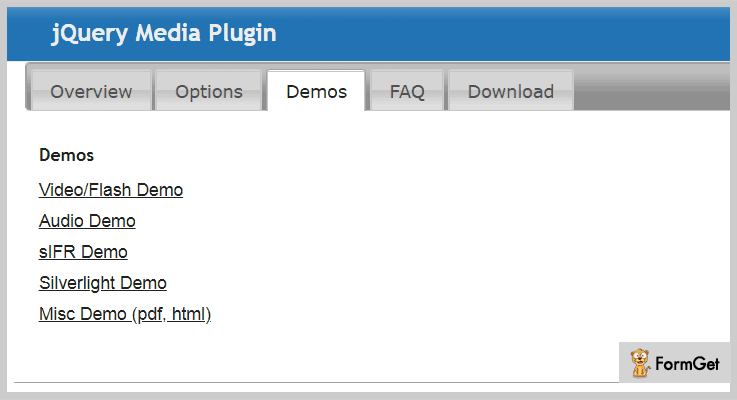 Media Plugin jQuery Media Plugin