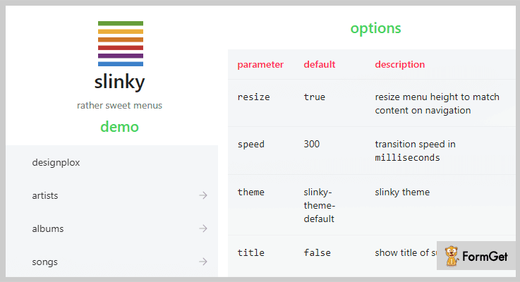 Slinky Mobile Menu jQuery Plugin