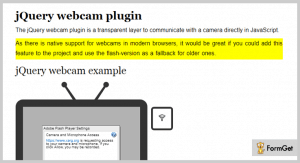 5+ jQuery Webcam Plugins 2022 | FormGet