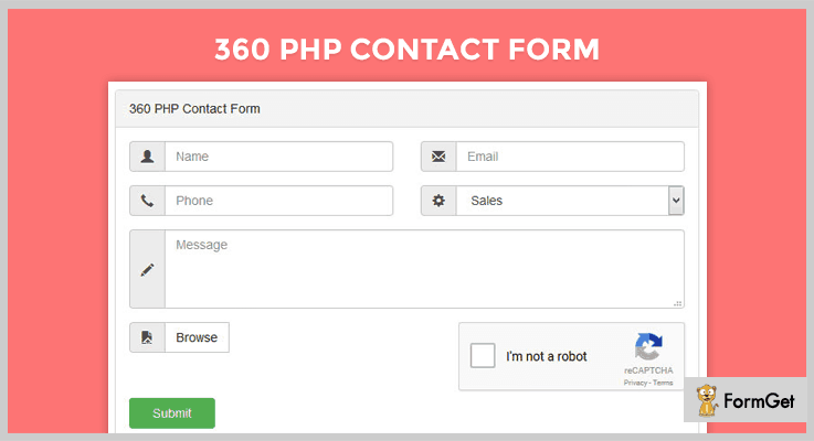 360 PHP Contact Form Form PHP Script