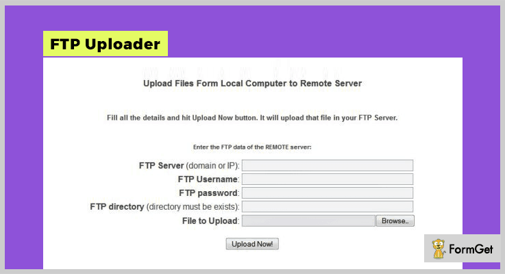 FTP Uploader PHP Script