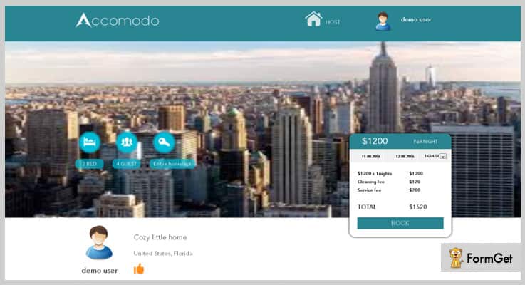 Accomodo Accommodation Booking PHP Script