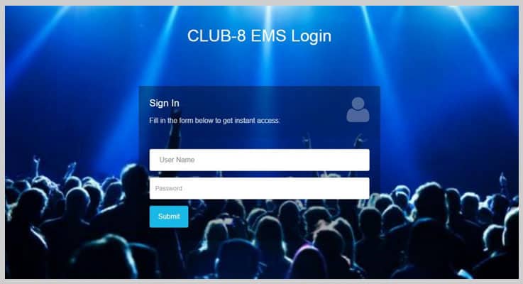  CLUB-8 EMS Event PHP Script