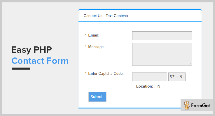 Easy PHP Contact Form Script 