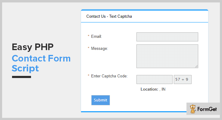Easy PHP Contact Form PHP Validation Script