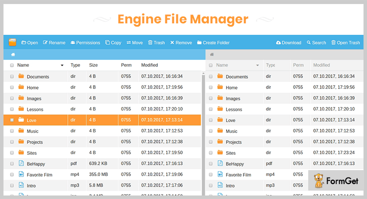 Engine File Manager File Manager PHP Script