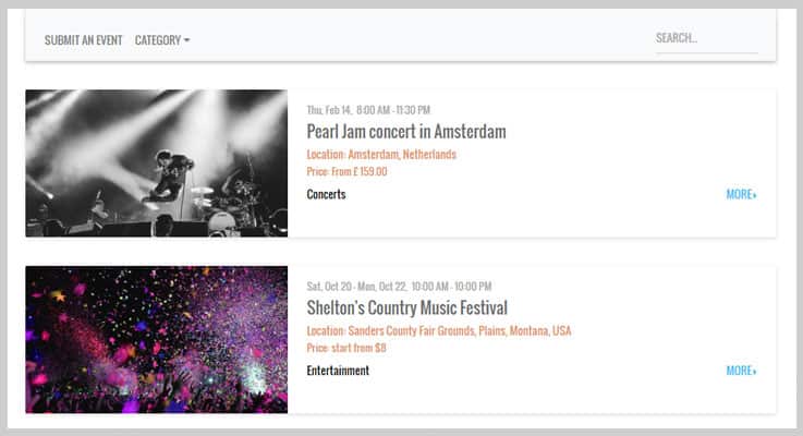 Event Script PHP Event PHP Script 