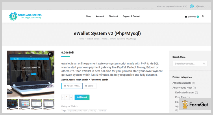 eWallet System eWallet PHP Script
