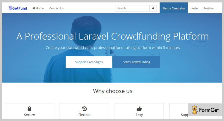 GetFund Crowdfunding PHP Script