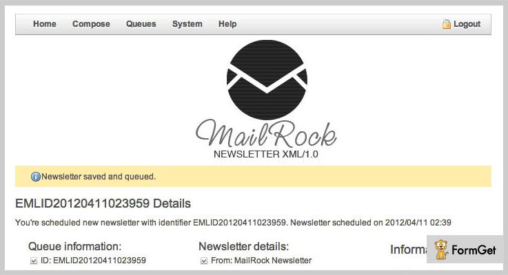 MailRock Newsletter PHP Script