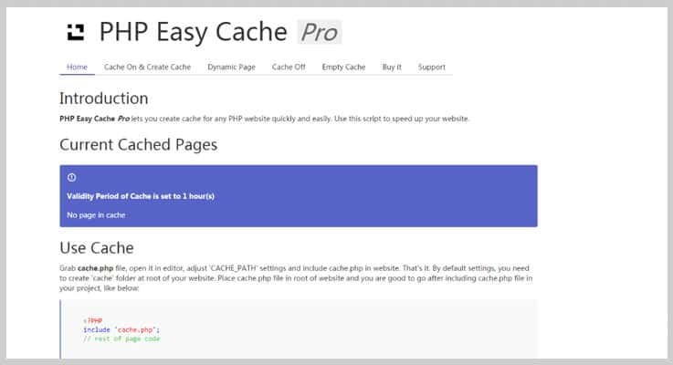 PHP Easy Cache Pro Cache PHP Script