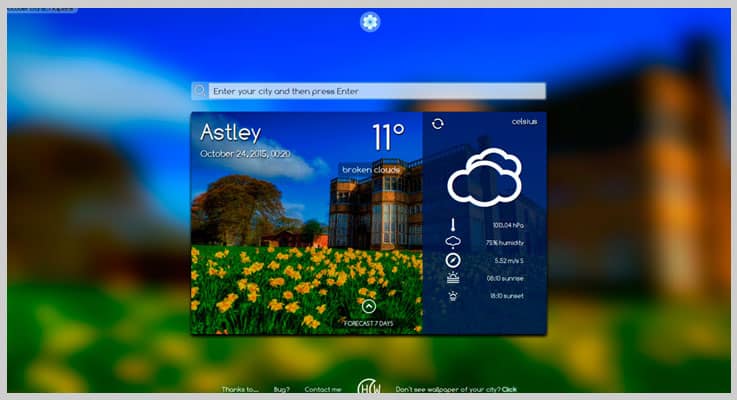 Happy Weather Widget Weather PHP Script