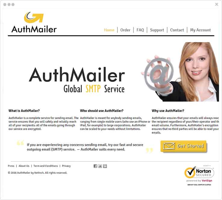 AuthMailer SMTP