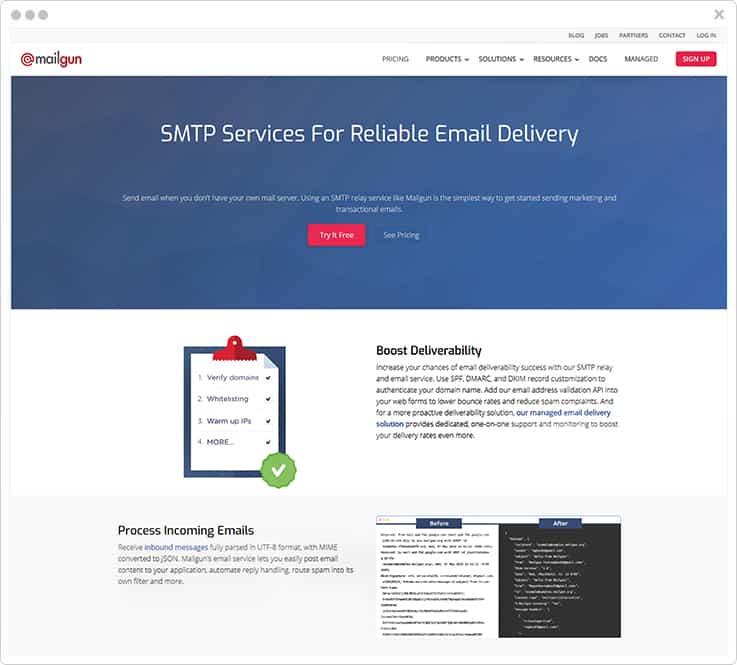 Mailgun SMTP