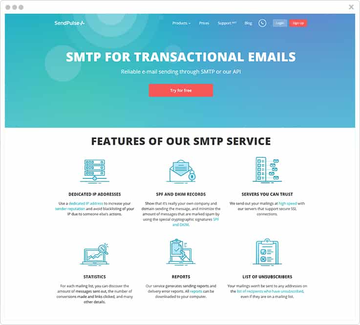 SendPusle AuthSMTP Alternative
