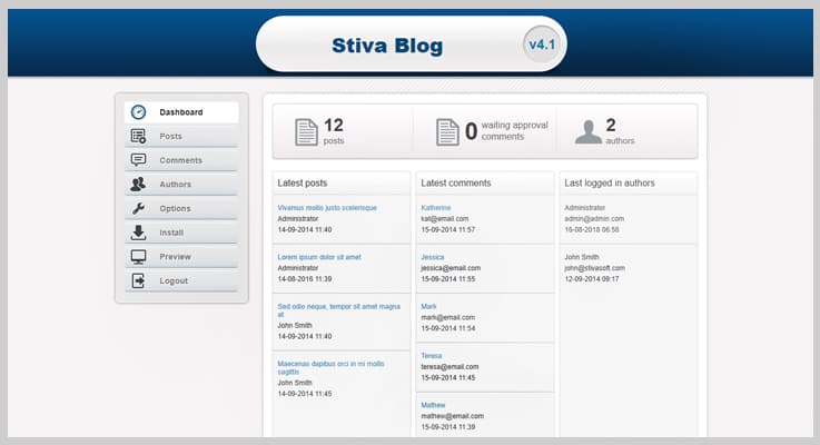 Stiva Blog PHP Script