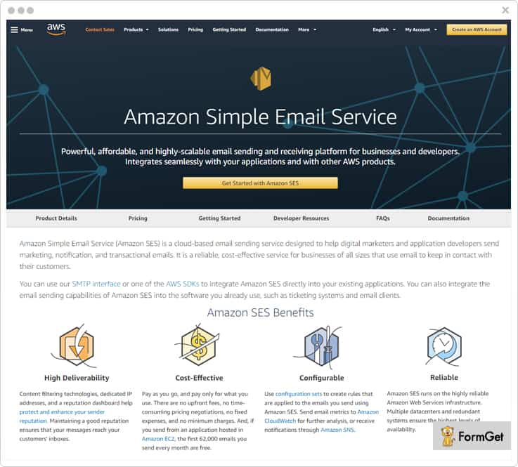 Amazon SES Bulk SMTP Relay Service