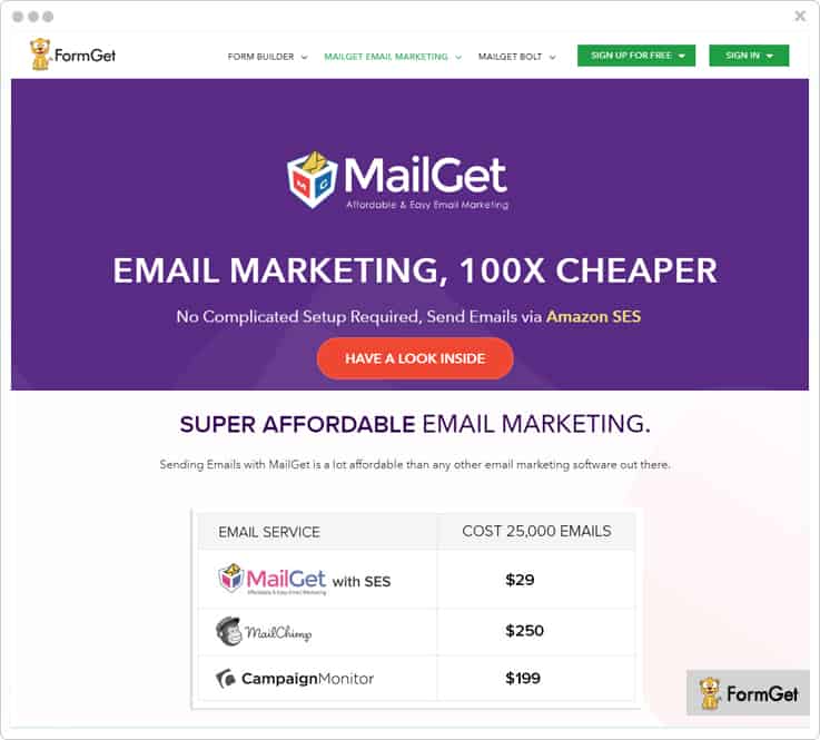 MailGet - iContact Alternatives