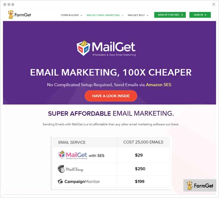 MailGet - iContact Alternatives