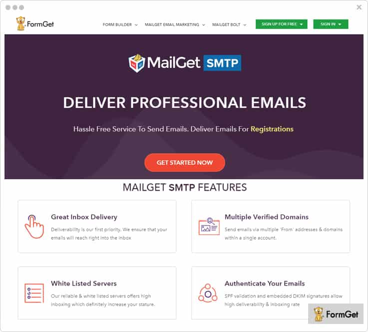MailGet SMTP 