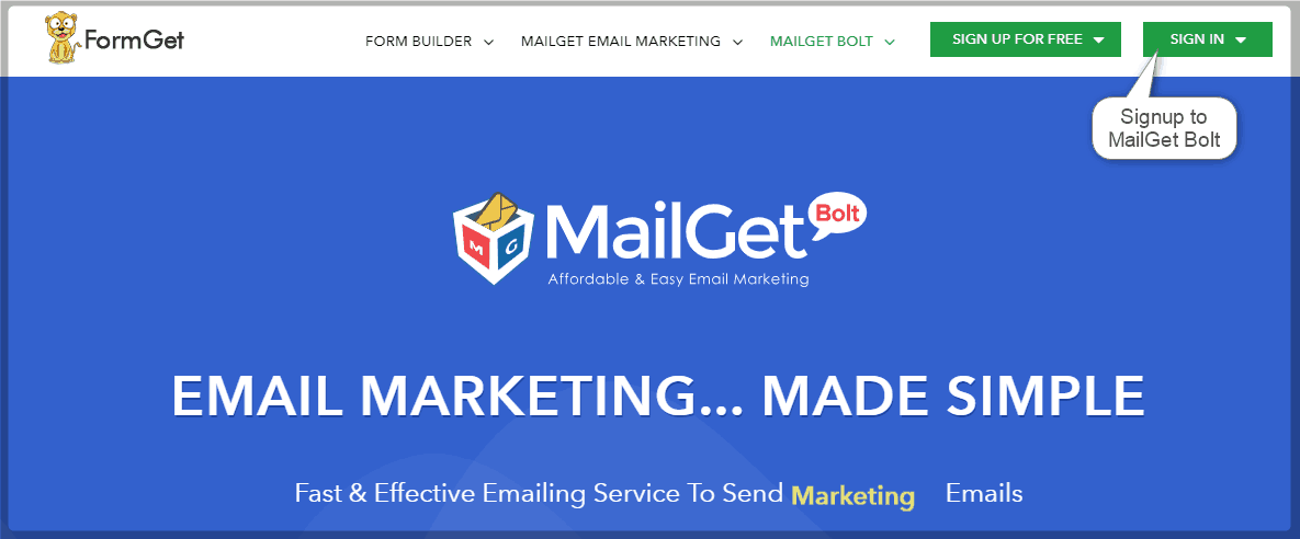 How to start using MailGet Bolt?