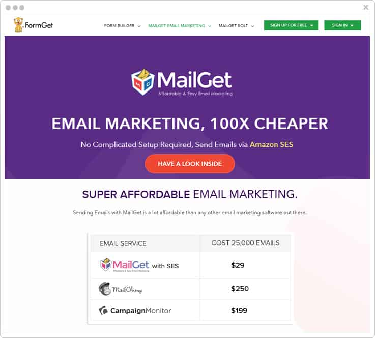 MailGet Campaigner Alternatives