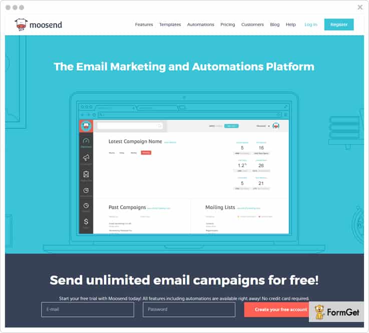 Moosend Email Marketing Softawre