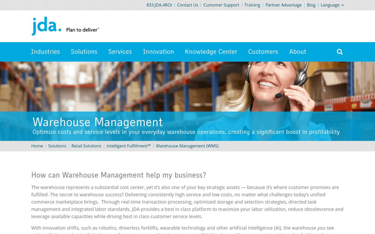 JDA - Best Warehouse Management Software