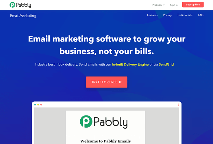 Pabbly Email Marketinh- Mailgun Alternatives