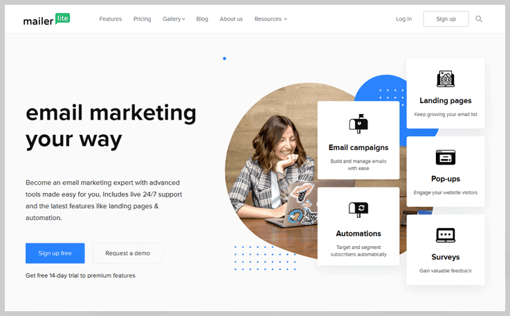 MailerLite - Godaddy Email Marketing Alternatives