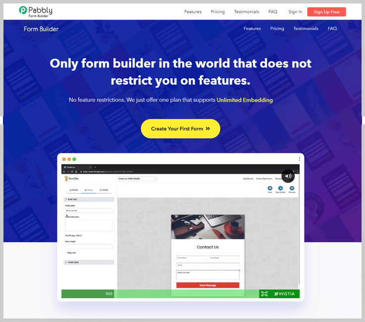 Pabbly Form Builder - Formstack Alternatives