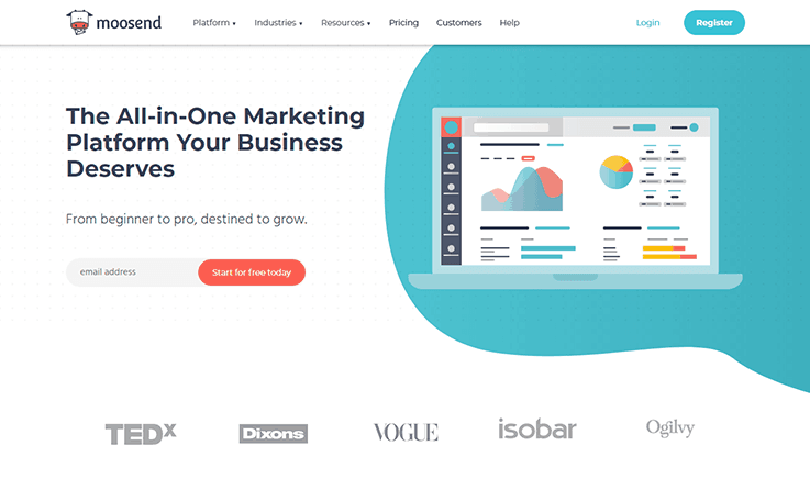 moosend- Ongage alternatives