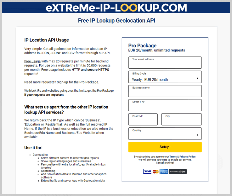 eXTReMe-IP-LOOKUP.COM - Ip To Location Lookup