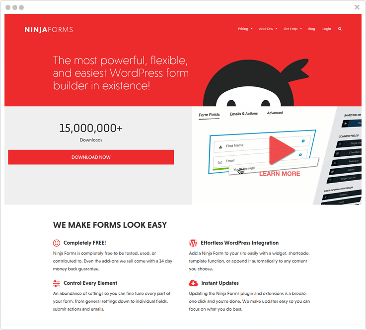Ninja Forms - JotForm Alternative