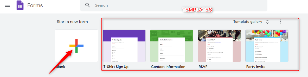 Create Your Forms - Google Forms
