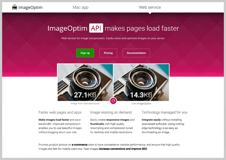ImageOptim - Image Processing Api