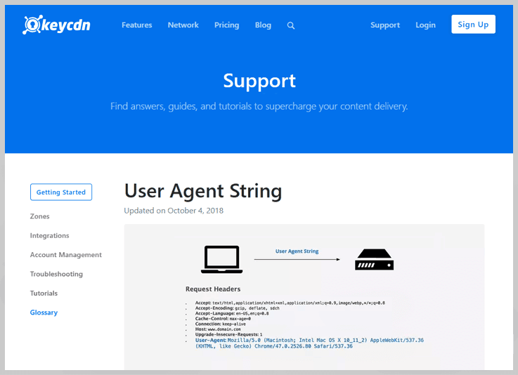 KeyCDN – User Agent String