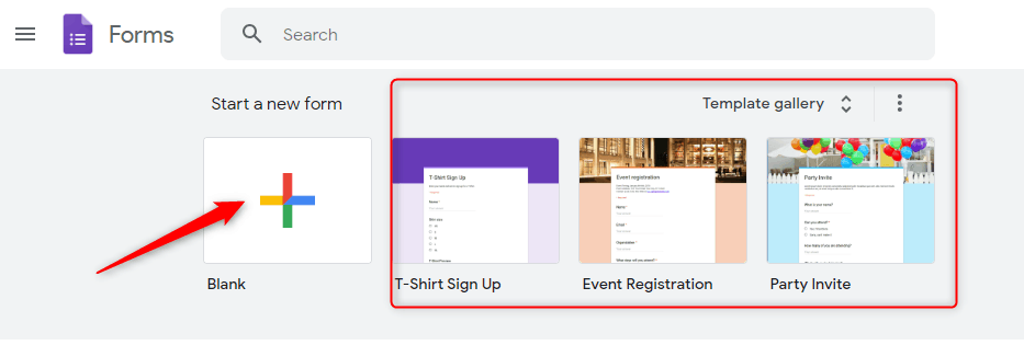Create Form - Google Forms