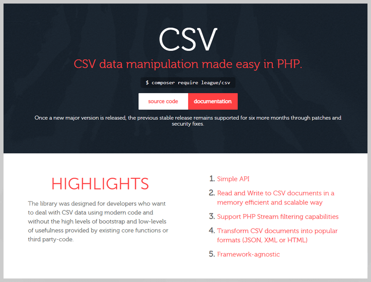 CSV – The PHP League