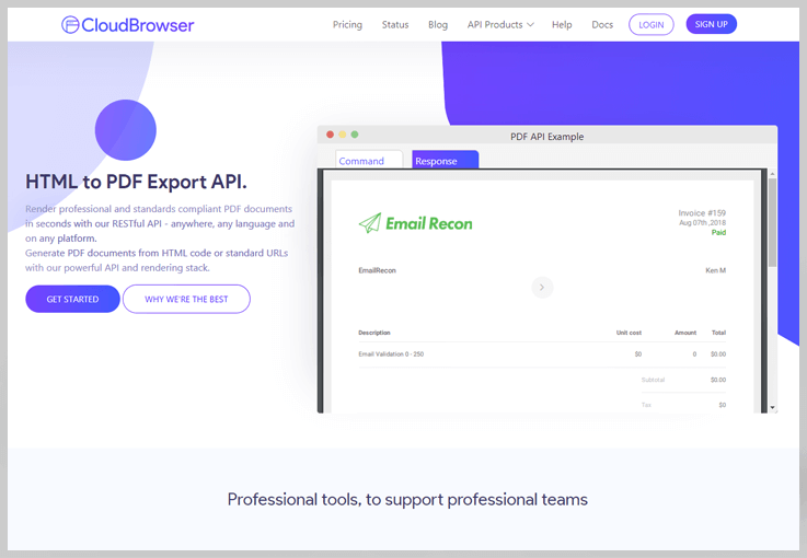 CloudBrowser HTML To PDF Converter