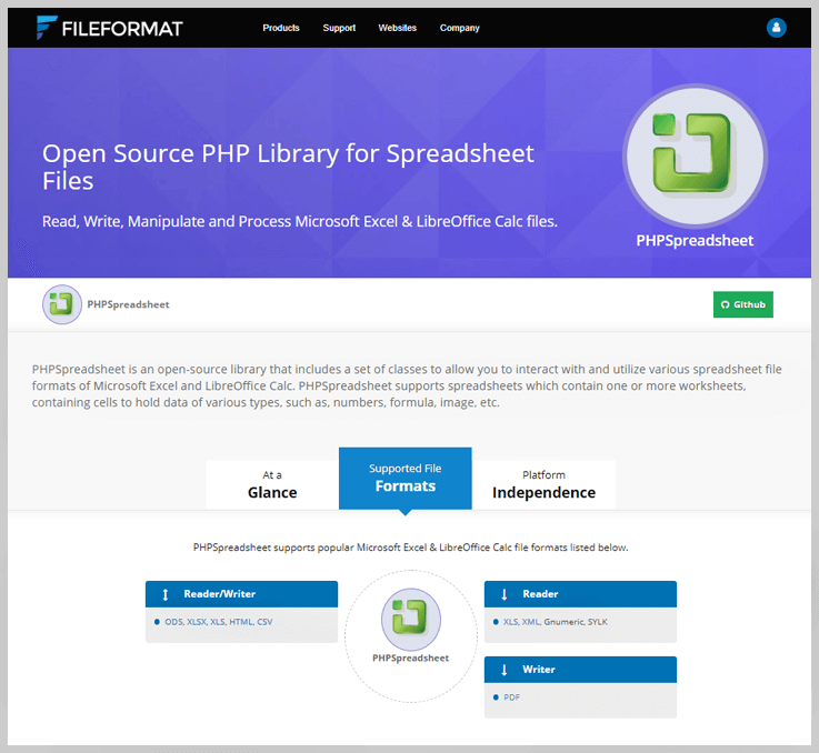 PHPSpreadsheet - FileFormat